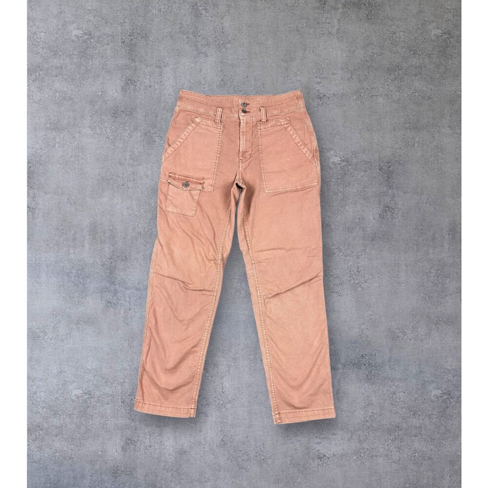 Anthropologie The Wanderer Utility Cargo Pants Sz 26 Relaxed Straight Canvas
